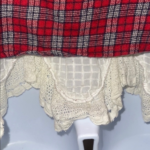𝅺bdg Lace Petticoat Flannel Shirt Size XS - Picture 8 of 8
